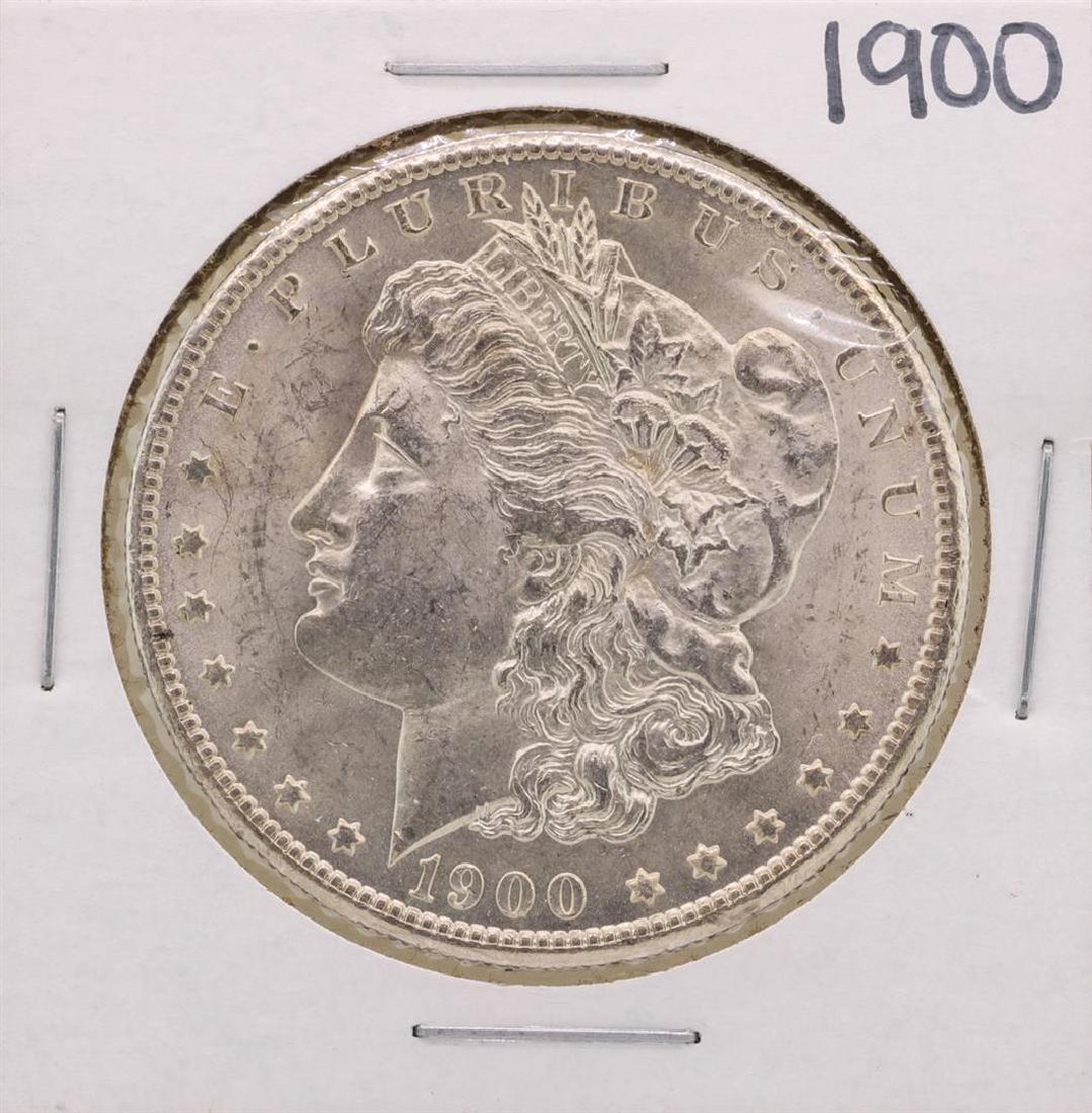 1900 $1 Morgan Silver Dollar Coin: One 1900 $1 Morgan Silver Dollar Coin.
