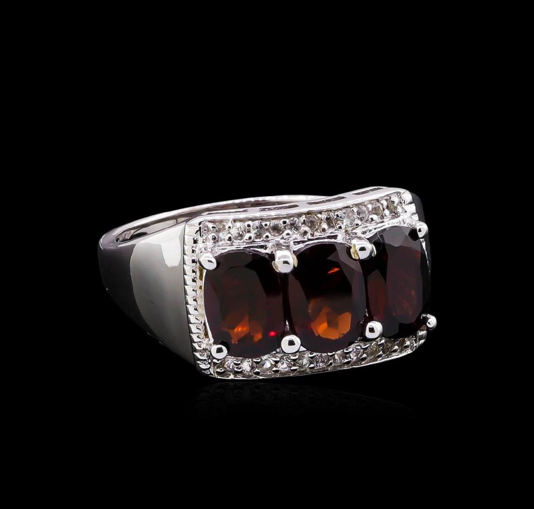 Crayola 3.00 ctw Garnet and White Sapphire Ring - .925: From the brand whose products have inspired creative expression for more than 110 years comes this beautiful ring by Crayola. This stunning piece of jewelry reflects the image and colorful personality