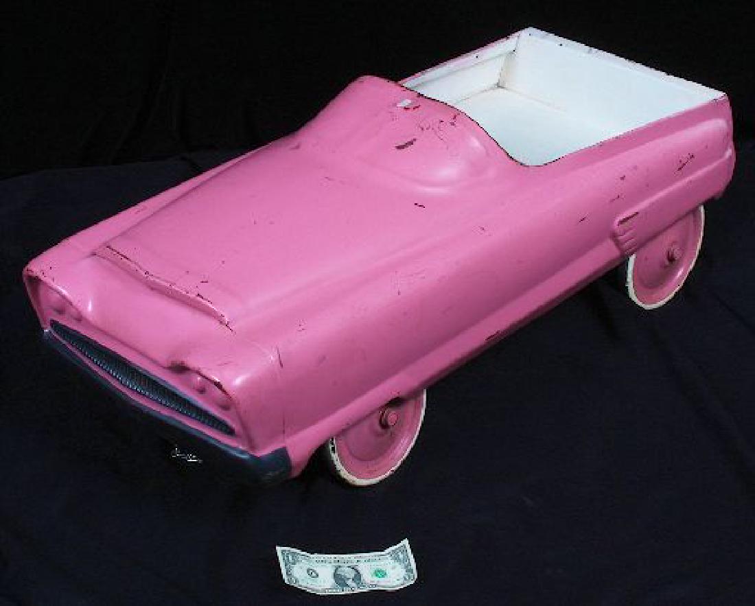 Antique Vintage Pink Pedal Car c.193050's