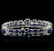14KT White Gold 27.50 ctw Sapphire and Diamond Bracelet - 2