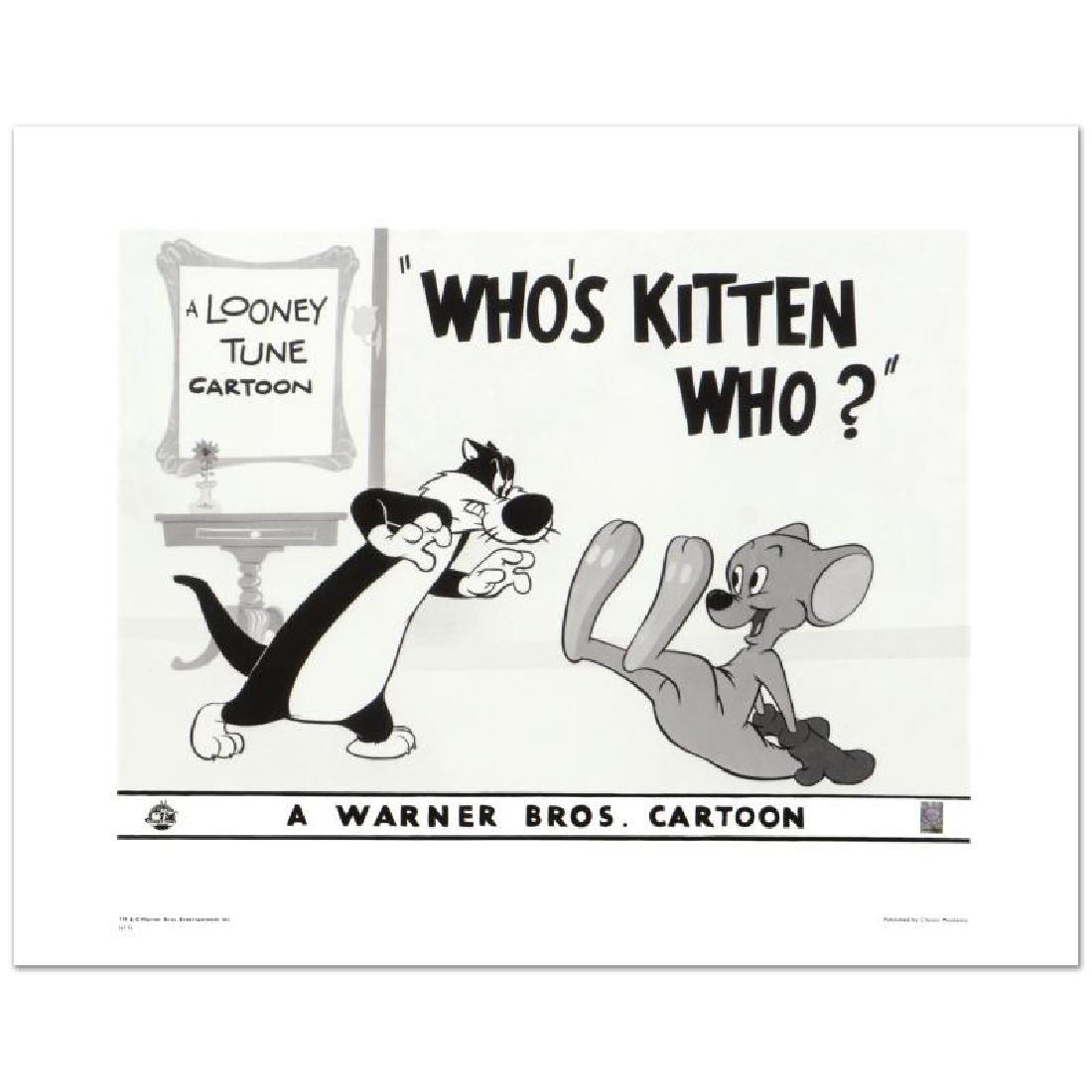 Who's Kitten Who? by Looney Tunes: "Who's Kitten Who?" is a limited edition giclee on paper from Warner Bros., numbered with hologram seal of Authenticity. This image was originally used as a "lobby card" displayed in theater lobbies t