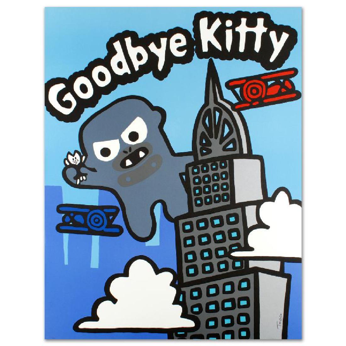 Goodbye Kitty by Goldman, Todd: Pop artist Todd Goldman is known all across the globe for his whip-smart and wickedly funny puns and pictures! "Goodbye Kitty" is a limited edition lithograph on paper, numbered and hand signed by Tod