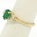 14k Solid Yellow Gold 1.03 ctw Three Stone Prong Set - 3