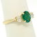 14k Solid Yellow Gold 1.03 ctw Three Stone Prong Set - 4