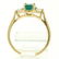 14k Solid Yellow Gold 1.03 ctw Three Stone Prong Set - 8