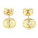 14k Yellow Gold 1.12 ctw Round Brilliant Diamond Stud - 4