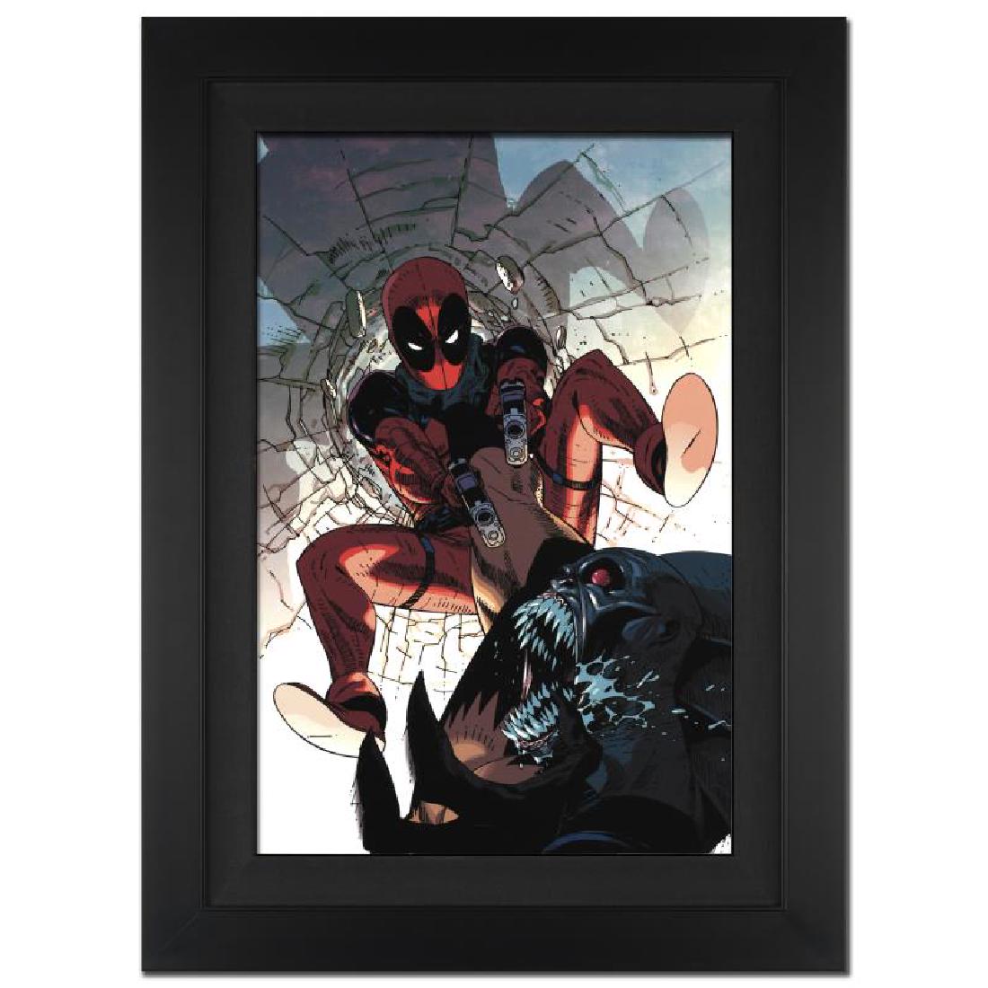 Deadpool #6 by Stan Lee - Marvel Comics: A piece of comic book history, this limited edition, from original art by Jason Pearson, depicts an epic image of Deadpool. Jason Pearson has drawn the cover art for many Marvel franchises, including