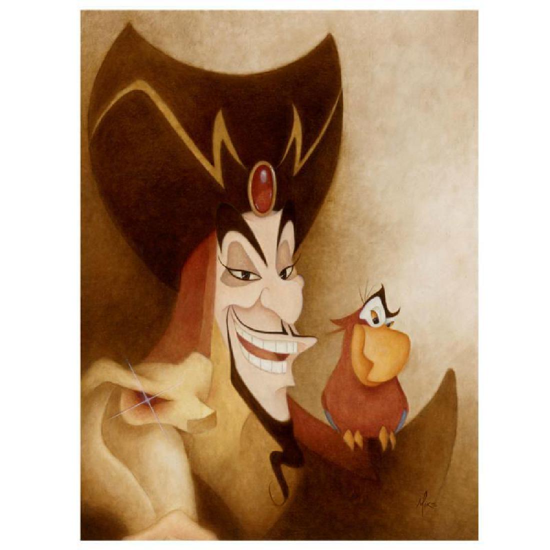 Evil And Sarcastic by Kupka, Mike: "Evil And Sarcastic" is a limited edition giclee on canvas, numbered and hand signed by Mike Kupka. This piece is licensed by Disney Fine Art. This piece has a 2" border and may be either framed or ga