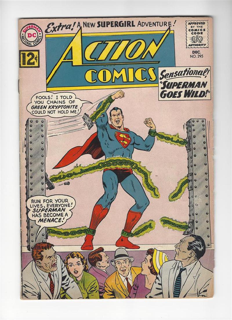 Action Comics Issue #295 by DC Comics: One AUTHENTIC & ORIGINAL Comic Book, Action Comics Issue #295 by DC Comics.