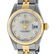 Rolex Ladies Quickset 2 Tone 18K Silver Diamond - 2