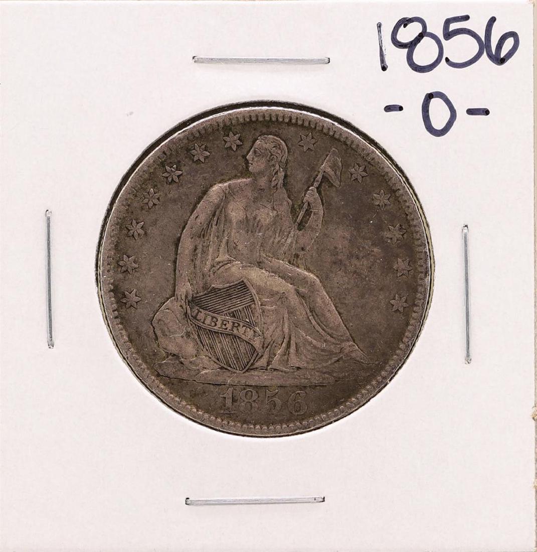 1856-O Seated Liberty Half Dollar Coin: One 1856-O Seated Liberty Half Dollar Coin.