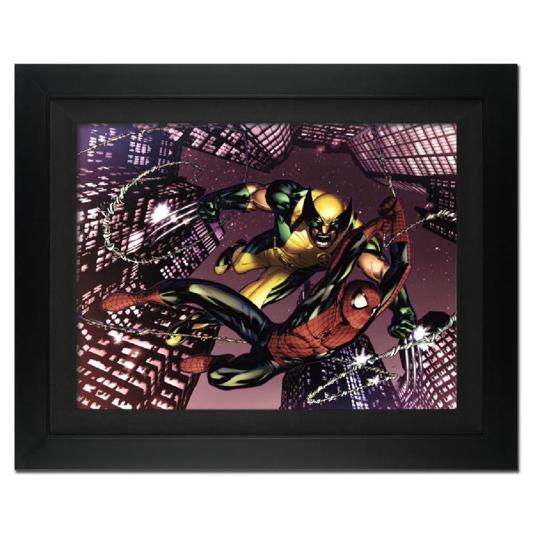Astonishing Spider-Man & Wolverine #1 by Stan Lee -: A piece of comic book history, this limited edition, from original art by Adam Kubert, depicts the heroic Spider-Man and Wolverine. Adam Kubert began his professional comics career at age 12 as a lett