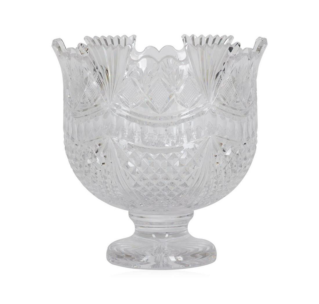 Waterford Connolly Pallas Crystal Punch Bowl: This House of Waterford Serveware, John Connolly Pallas Crystal Punch Bowl measure 10 ¼" high by 9 7/8" width - Excellent condition!!
