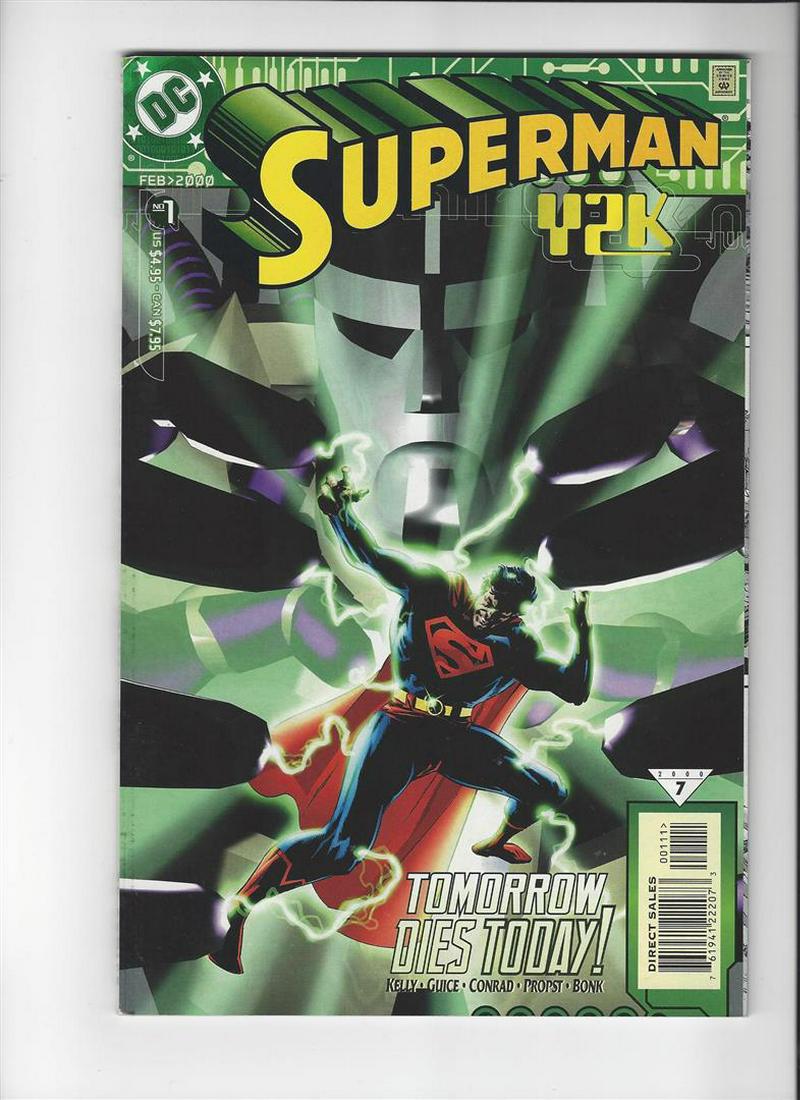 Superman Y2K Issue #1 by DC Comics: One ORIGINAL AND AUTHENTIC, Superman Y2K Issue #1 by DC Comics.