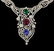 11.56 ctw Ruby, Sapphire, Emerald and Diamond Necklace - 2