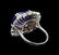 GIA Cert 11.86 ctw Tanzanite and Diamond Ring - 14KT - 3