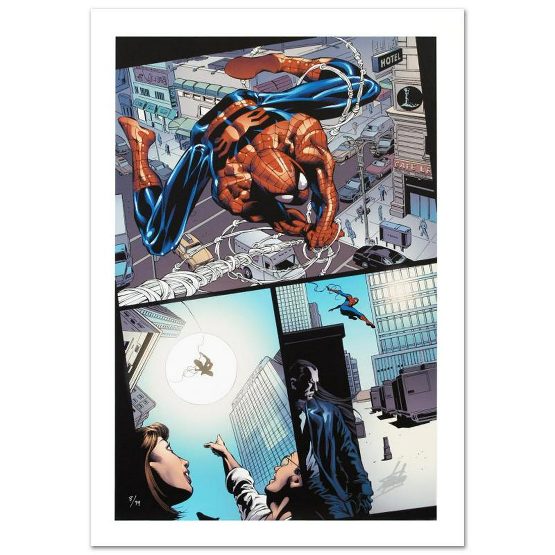 Amazing Spider-Man #526 by Stan Lee - Marvel Comics: A piece of comic book history, this limited edition, from original art by Mike Deodato Jr., depicts a heroic Spider-Man. Brazilian artist Mike Deodato Jr. has become an enduring fan favorite, working 