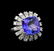 GIA Cert 11.86 ctw Tanzanite and Diamond Ring - 14KT