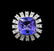 GIA Cert 11.86 ctw Tanzanite and Diamond Ring - 14KT - 2