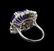 GIA Cert 11.86 ctw Tanzanite and Diamond Ring - 14KT - 3
