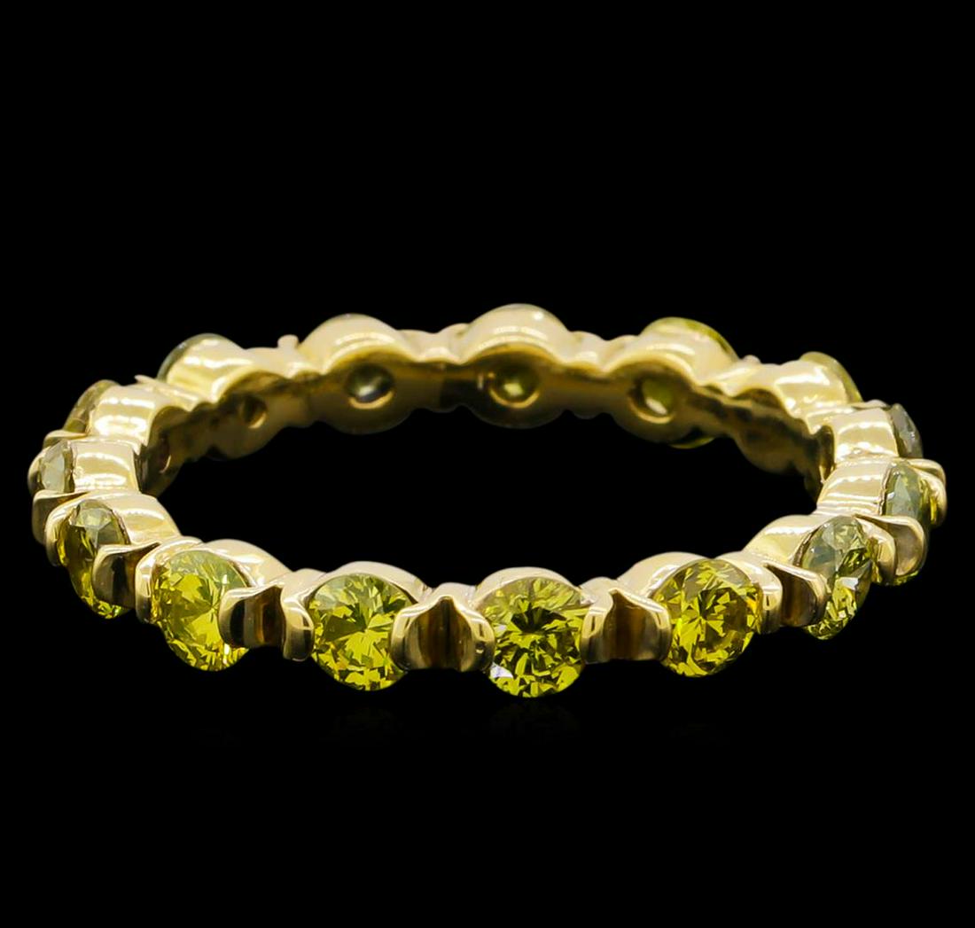 1.92 ctw Yellow Diamond Ring - 14KT Yellow Gold: One 14KT yellow gold ring weighing 2.54 grams containing diamonds with SI-I clarity and fancy yellow color weighing 1.92ctw. RBGS Appraised at $2,600.00.