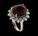 10.75 ctw Ruby and Diamond Ring - 14KT White Gold - 4