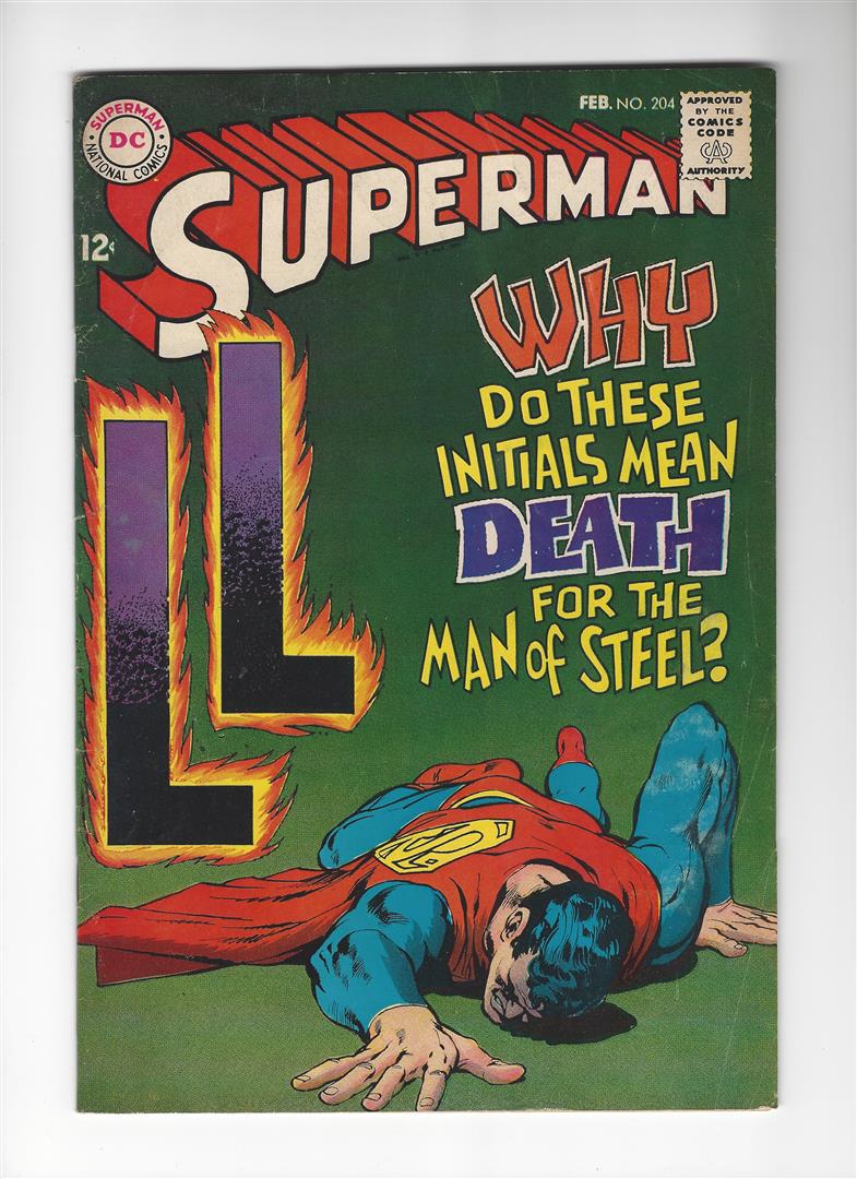 Superman Issue #204 by DC Comics: One AUTHENTIC & ORIGINAL Comic Book, Superman Issue #204 by DC Comics.