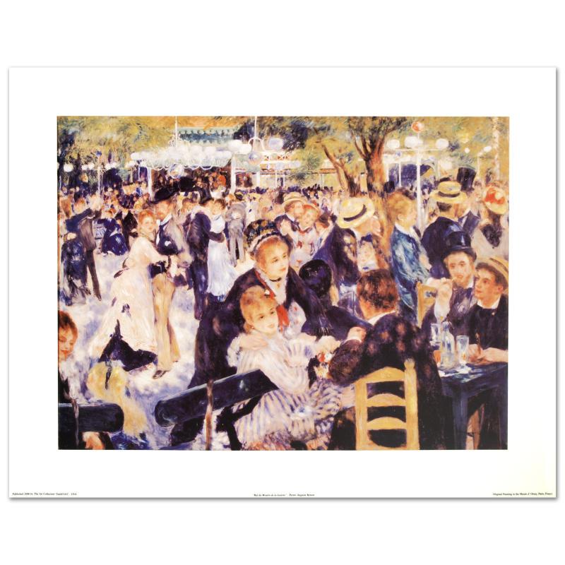 Bal du Moulin de la Galette by Renoir (1841-1919): "Bal du Moulin de la Galette" fine art print by Monet (1840-1926), created with EncreLuxe printing process which captures the subtle nuance of color from the artist's palette! Measures approx. 33" x 2