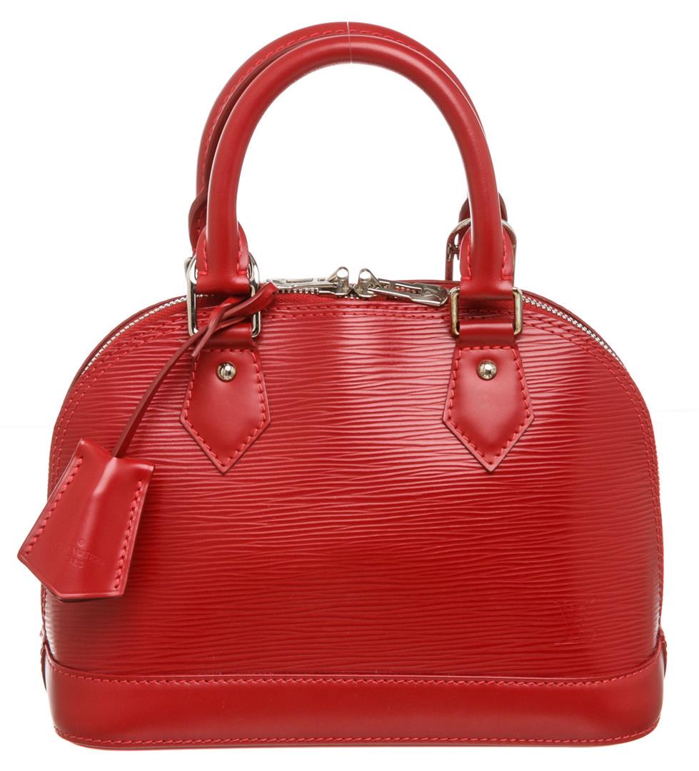 Louis Vuitton Red Epi Leather Alma Bb Bag