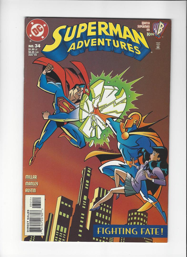 Superman Adventures Issue #34 by DC Comics: One ORIGINAL AND AUTHENTIC, Superman Adventures Issue #34 by DC Comics.