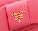 Prada Pink Saffiano Leather Lux Fiocco Bow Wallet - 4