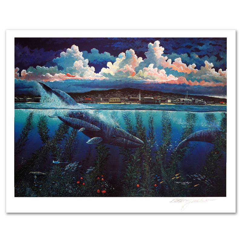 Steinbeck's Cannery Row by Nelson, Robert Lyn: Captivating audiences worldwide, Nelson dazzles all with his incredible use of color and depth. "Steinbeck's Cannery Row" is a limited edition mixed media on paper, numbered and hand signed by the art