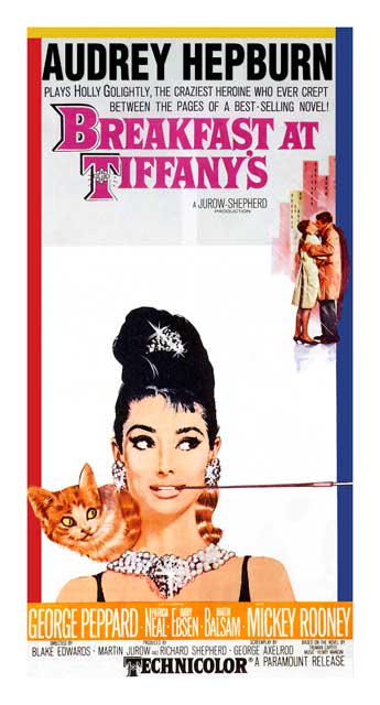 Robert McGinnis - Breakfast at Tiffany's: Artist: Robert McGinnis - Title: Breakfast at Tiffany's - Medium: Fine Art Reproduction Giclee on Canvas - Image Size: Approximately 20 inches x 10.75 inches - Framed: Unframed on Unstretched Robert E