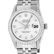 Rolex Mens Stainless Steel Silver Diamond 36MM Datejust