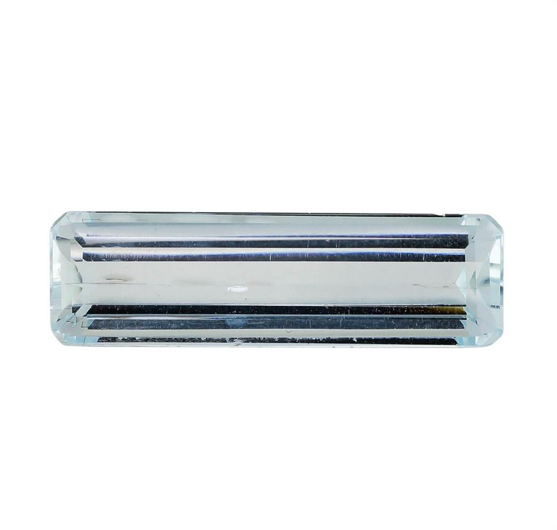 4.08 ct.Natural Emerald Cut Aquamarine: One natural emerald cut aquamarine with an exact weight of 4.08ct., clarity is slightly included, slightly grayish greenish blue. Gemological Appraisals Services estimates the retail value at $1428 GA