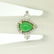 14k Two Tone Gold Pear Jade & Large Diamond Accents w/ - 7