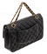 Chanel Black Lambskin Leather Full Flap Bag - 3