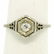 18k White Gold Old European Diamond Solitaire Ring - 4
