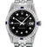 Rolex Mens Stainless Steel Black Diamond & Sapphire