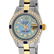 Rolex Ladies 2 Tone 18K Gold Bezel Blue String Diamond