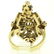 14k Yellow Gold .90 ctw Round Diamond Black Enamel - 8