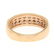 14k Rose Gold 1.10 ctw Dual Row Round Champagne Diamond - 5