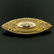 9k Yellow Gold .10 ctw Diamond Marquise Shaped Etched - 2