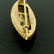 9k Yellow Gold .10 ctw Diamond Marquise Shaped Etched - 6