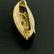 9k Yellow Gold .10 ctw Diamond Marquise Shaped Etched - 7
