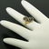 18k Gold Rose Diamonds Seed Pearl Enamel Bypass Ring - 3