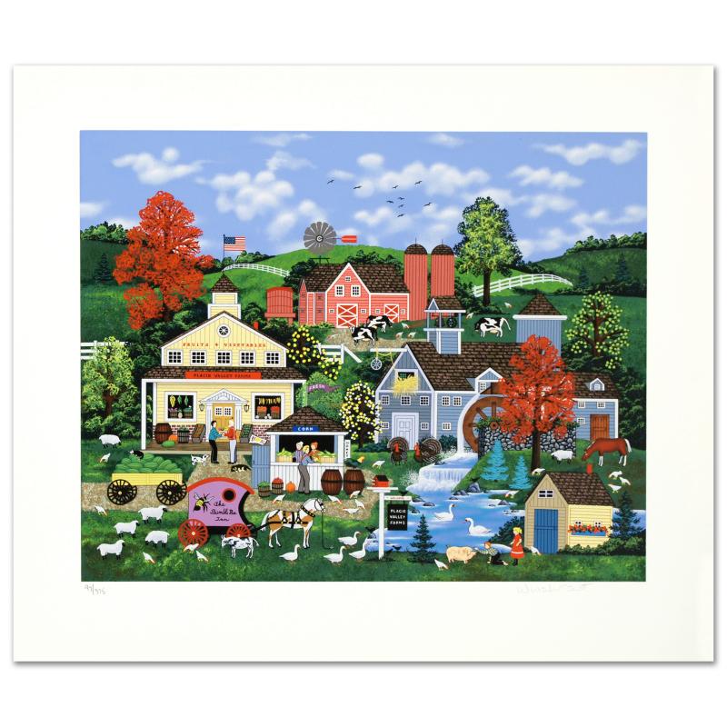 Sweet Corn and Summer Dreams by Wooster Scott, Jane: "Sweet Corn And Summer Dreams" is a limited edition serigraph on paper, numbered and hand signed by Jane Wooster Scott. Includes Certificate of Authenticity! Measures approx. 25" x 21.5" (with border)