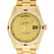 Rolex Mens 18K Yellow Gold Champagne Index & Ruby