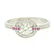 14k Solid White Gold 0.85 ctw Round Pave Set Diamond &