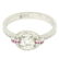 14k Solid White Gold 0.85 ctw Round Pave Set Diamond & - 5